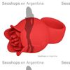 Vibrador en Forma de Rosa para Dedo con 10 Modos de Vibración